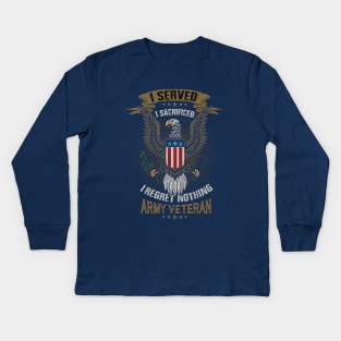 US Army veteran Kids Long Sleeve T-Shirt